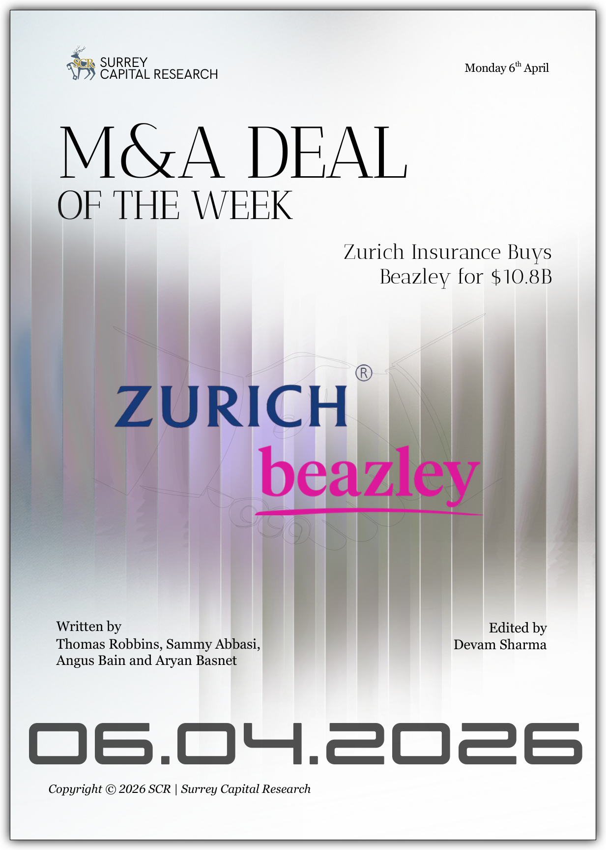 M&A Deal of the Week - Zurich X Beazley